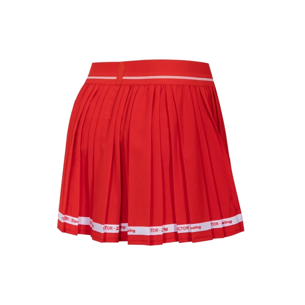 On Court-T&Skirt テニス SizeS 全仏ver. 新品/未開封 VICTOR x ZSW Collection Woven Skirt K-503ZSW D | VICTOR