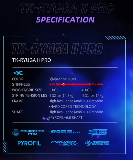 THRUSTER RYUGA II PRO B | VICTOR Badminton | Global