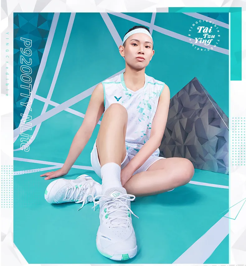 VICTOR TAI TZU YING タイ・ツーインモデル P9200TTY Victor Tai Tzu Ying Collection P9200TTY-A (White) - JoyBadminton