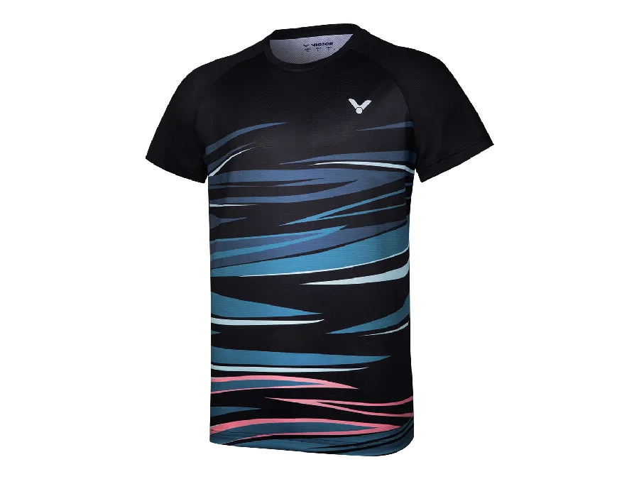 VICTOR バドミントンウェア 黒グラフィック T-80028 M | VICTOR Badminton | Global