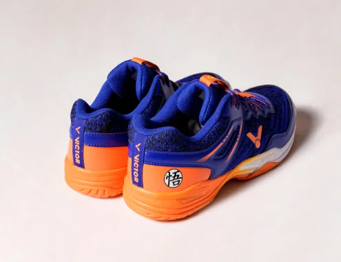 Classic blue and orange shoe body and printing of ...