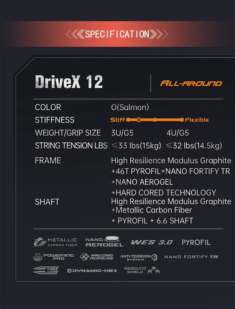 DriveX 12 | バドミントン Badminton｜ビクタースポーツ VICTOR Sports