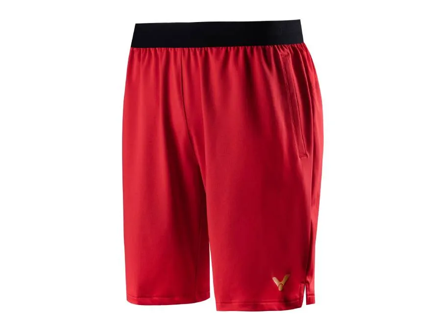 VICTOR バドミントンパンツ L 赤 R-55201 C ハーフパンツ | バドミントン Badminton｜ビクタースポーツ