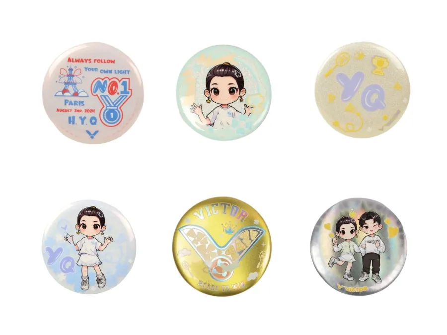 VICTOR x HYQ Collection Badge Set PG4018HYQ | VICTOR Badminton